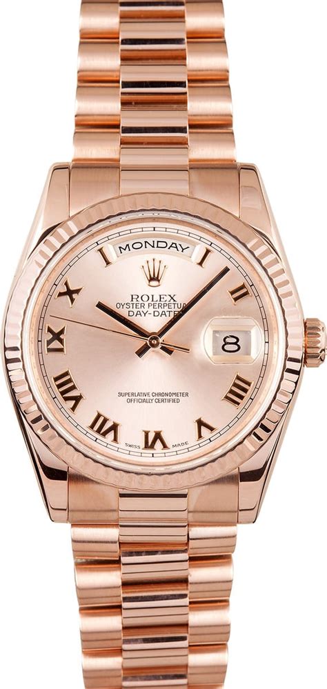 mens rose gold watch rolex